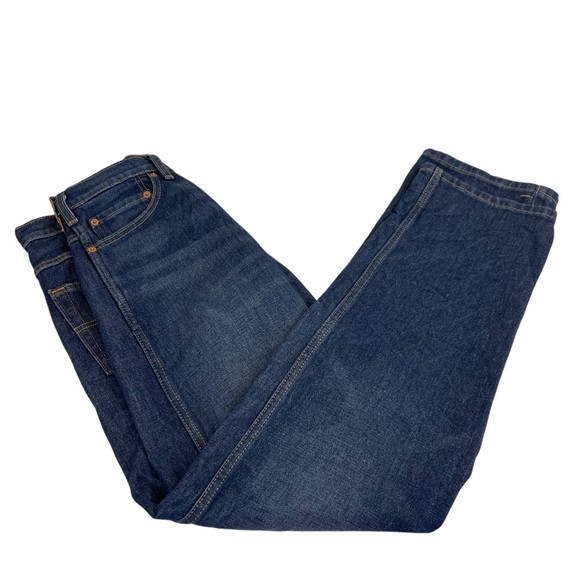 Levis Straight Leg Jeans Mens 30x32 Blue EUC - Picture 4 of 15